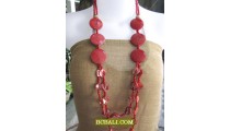 handmade fashion necklaces nuged long strand 